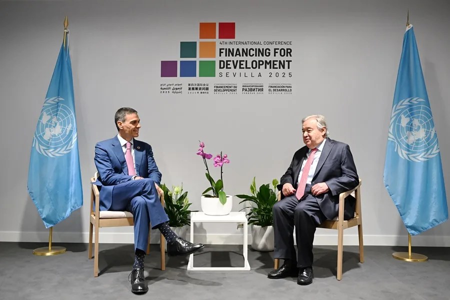 Guterres, Felipe VI y Sánchez abren la IV Conferencia para la Financiación al Desarrollo