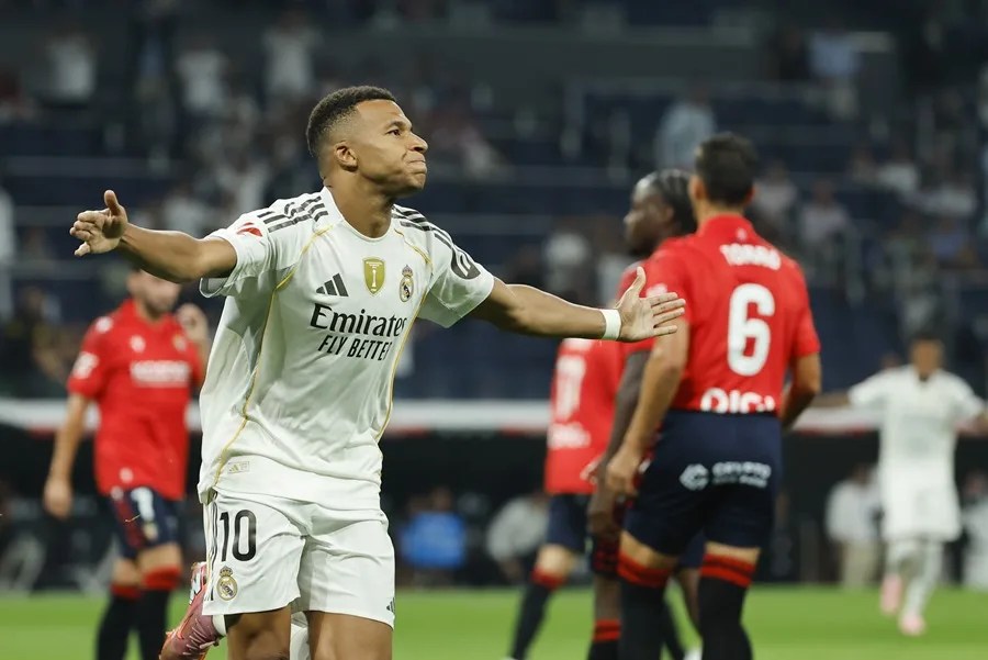 Real Madrid-Osasuna: Mbappé salva un frío estreno
