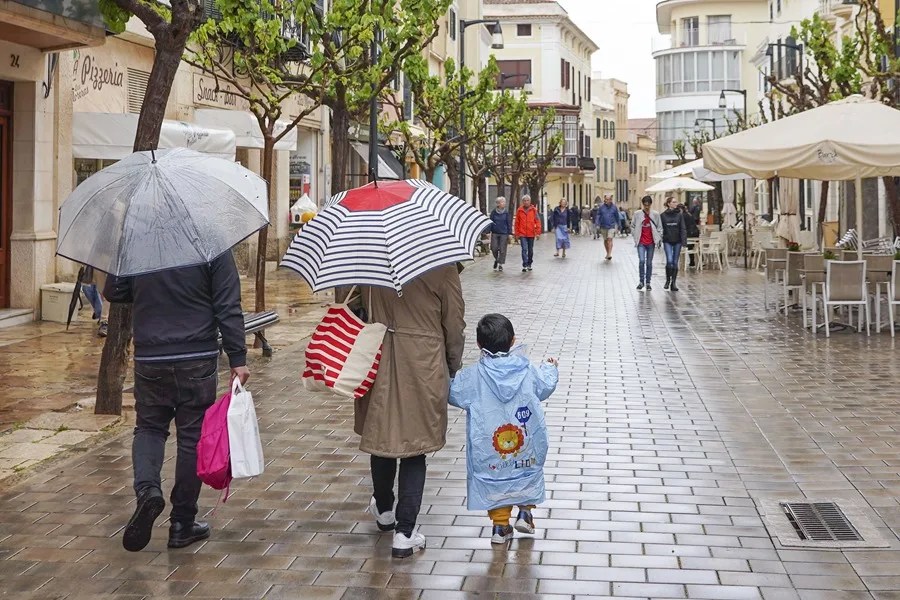 Baleares, única comunidad en alerta amarilla por lluvias este sábado