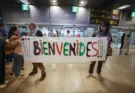 Llega a Madrid el primer grupo de 21 activistas españoles de la Flotilla