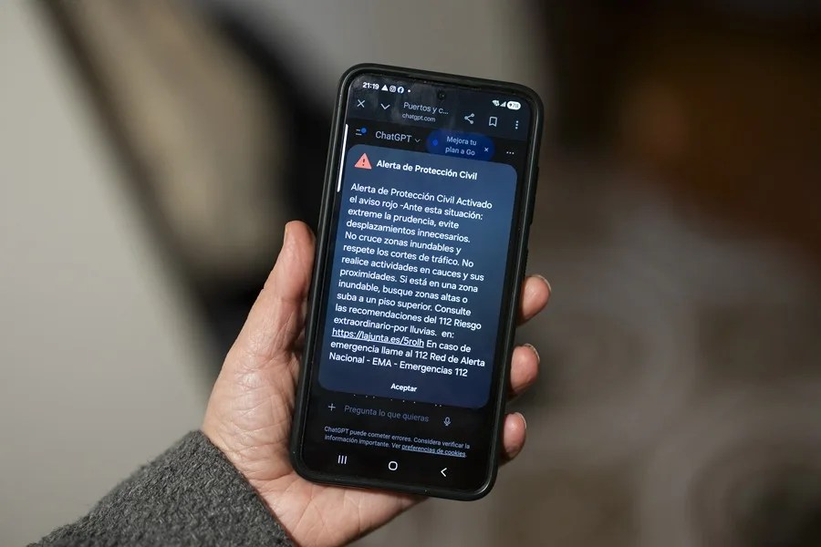 Activan el aviso rojo por lluvias en Málaga con mensaje Es-Alert a la población