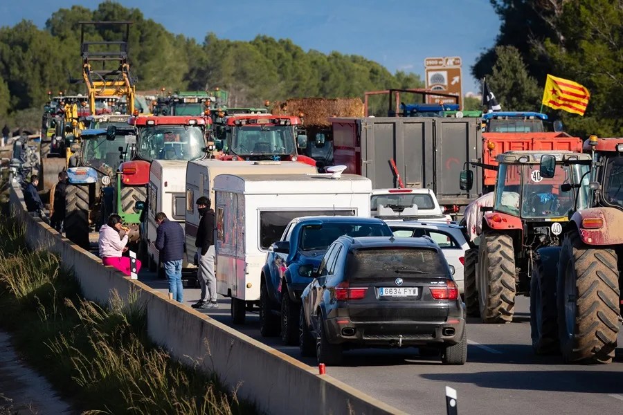 Las tractoradas para rechazar el pacto UE-Mercosur cogen fuerza, especialmente en Cataluña