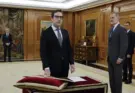 Carlos Cuerpo y Arcadi España prometen sus cargos de vicepresidente y ministro ante el rey