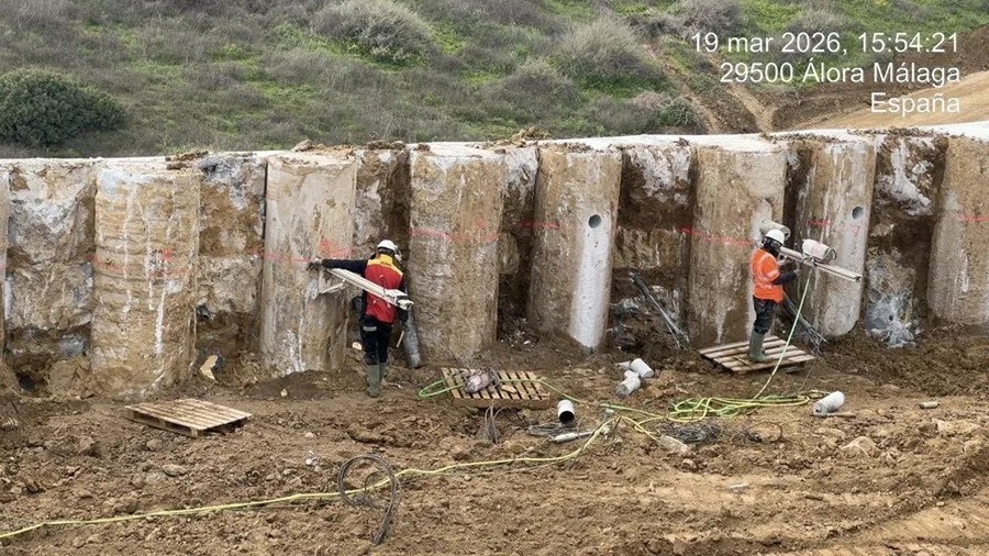 El ministro Óscar Puente publica vídeos para mostrar la complejidad de las obras en la vía del AVE a Málaga