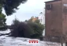 Tres heridos por la caída de un muro y un camping desalojado en Tarragona por la lluvia