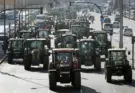 La tractorada avanza sin incidentes por la periferia de Madrid para llegar a Colón